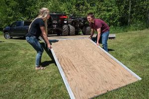 Extra Wide 52″ Ramp With Plywood Deck
