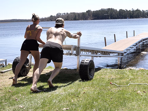 Couple Install a FLOE Roll-In Dock
